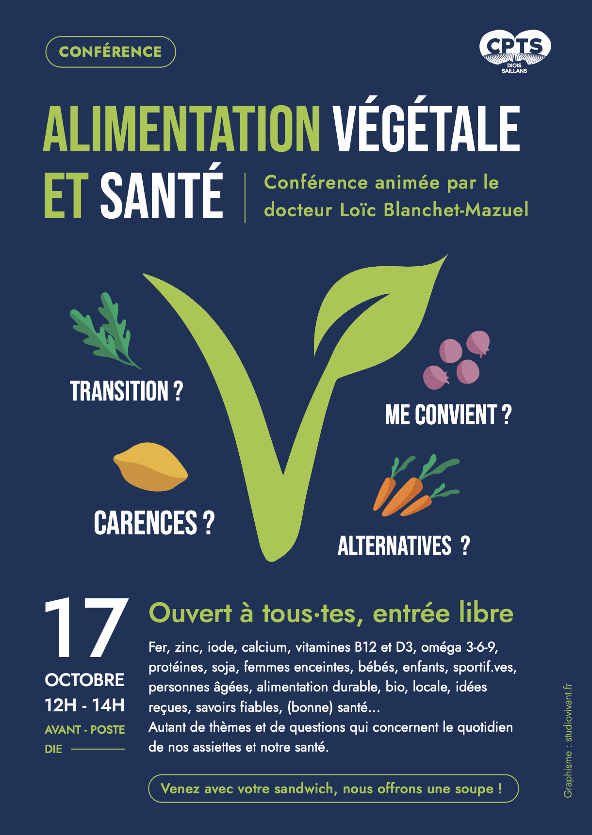 Conférence « Alimentation végétale et santé »