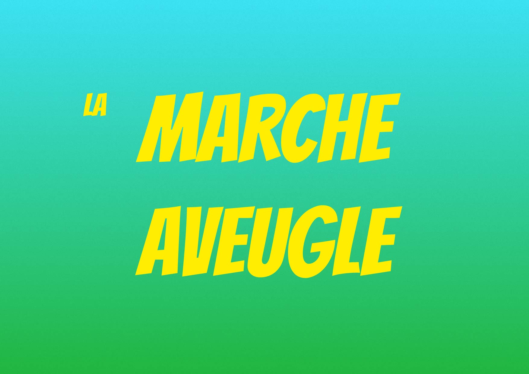 Marche aveugle – Boris Nordmann